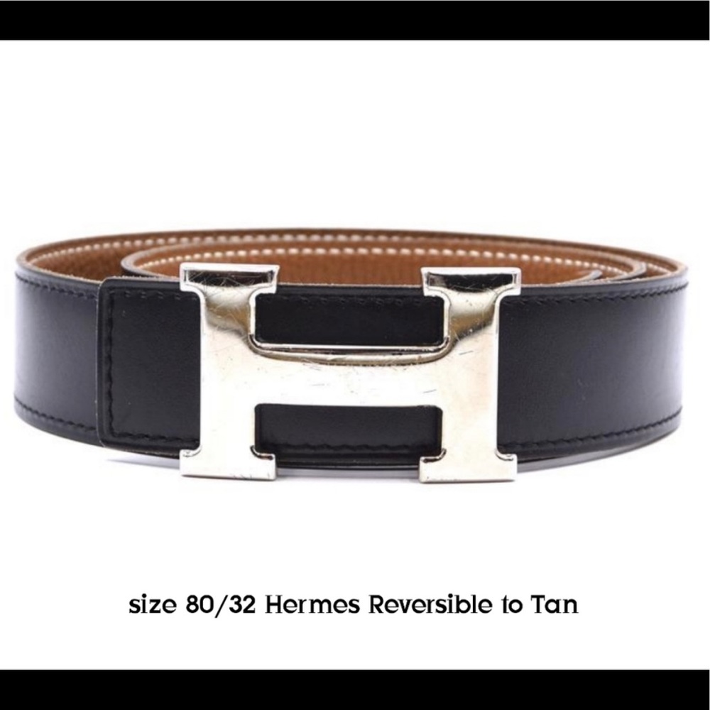 Classic Hermes Reversible Belt